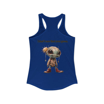 I don't care that your grey - Women's Ideal Racerback Tank