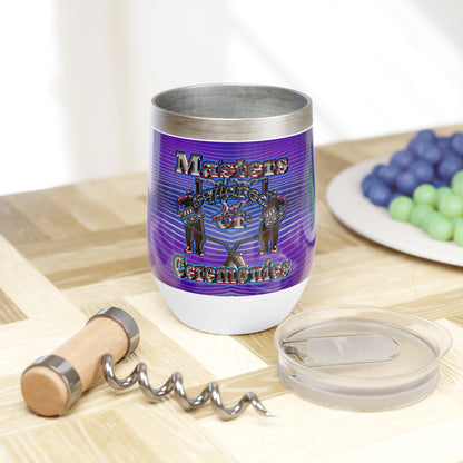 em cee squared - Chill Wine Tumbler (purple wave)