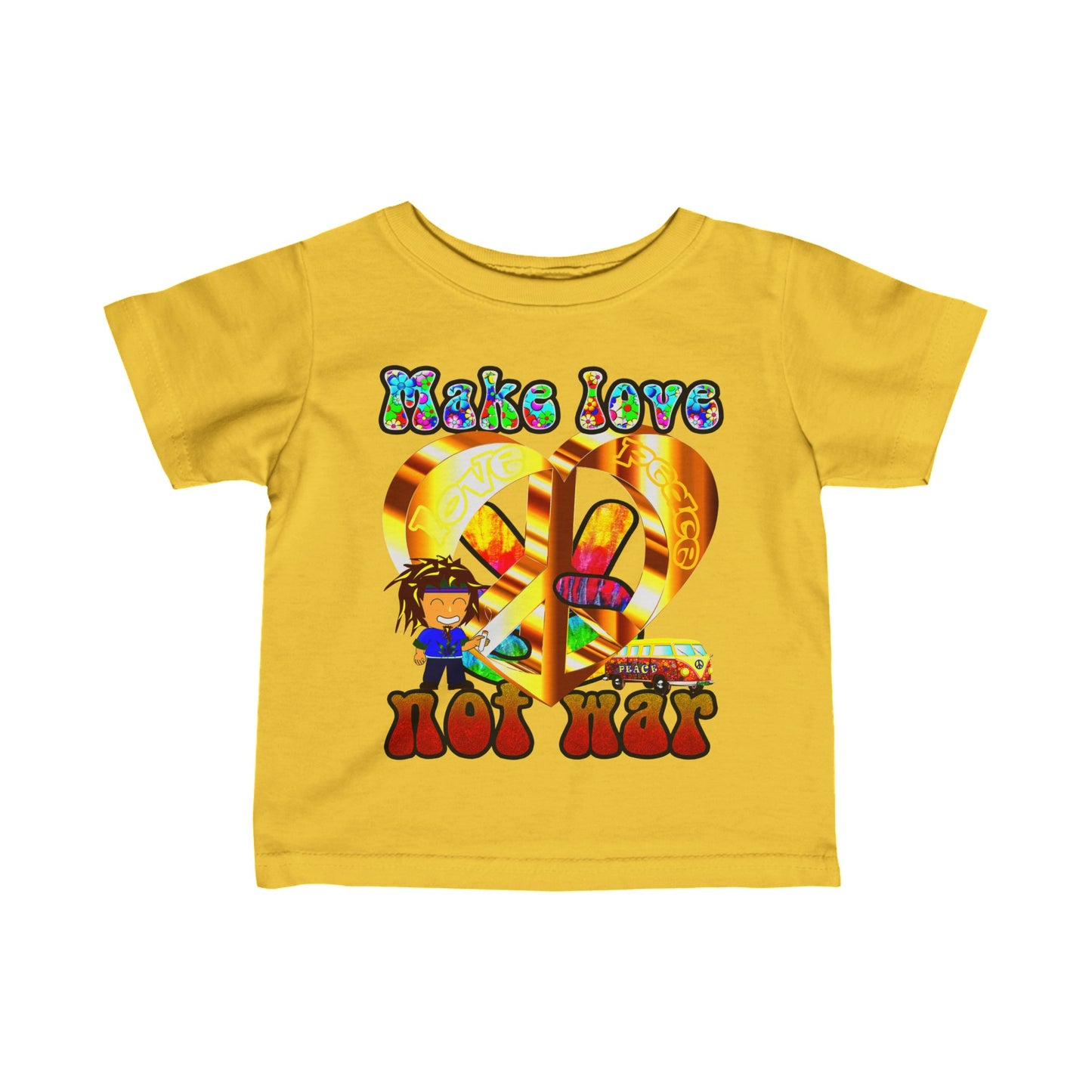 love peace - Infant Fine Jersey Tee
