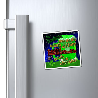 celtics logo - Magnets - ('snoops' background)