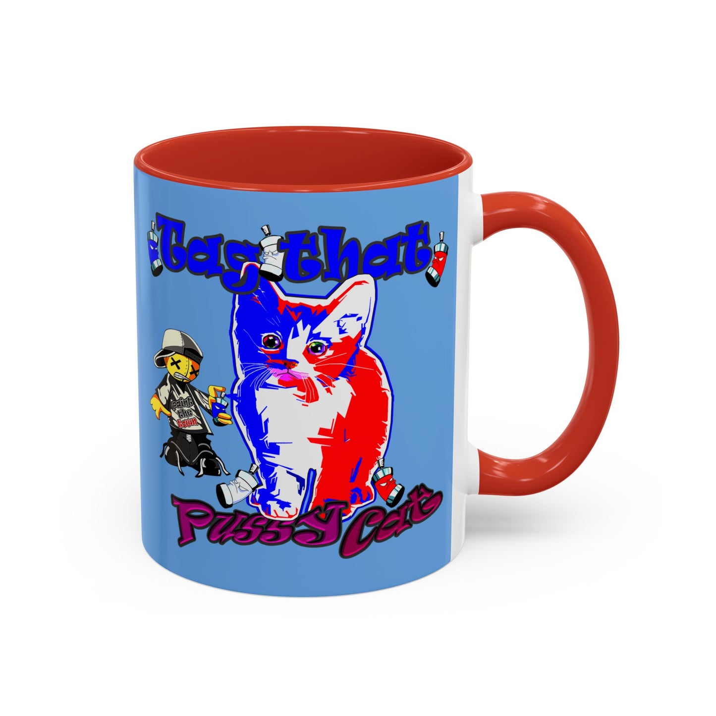 tag that - Accent Mug (light blue)