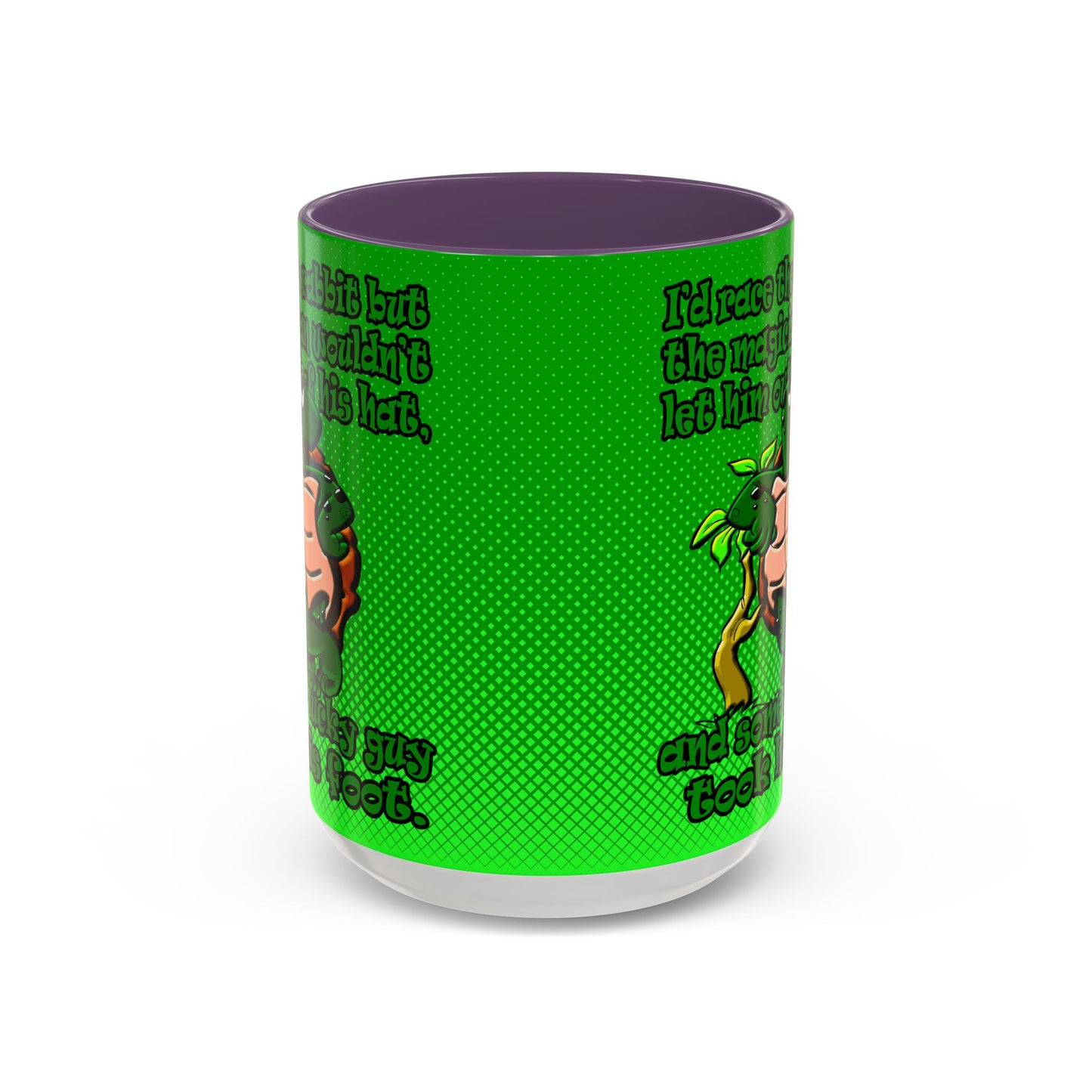 turtle race - Accent Mug (logo green)
