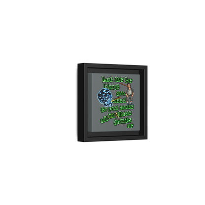 og - framed canvas art (dark grey)