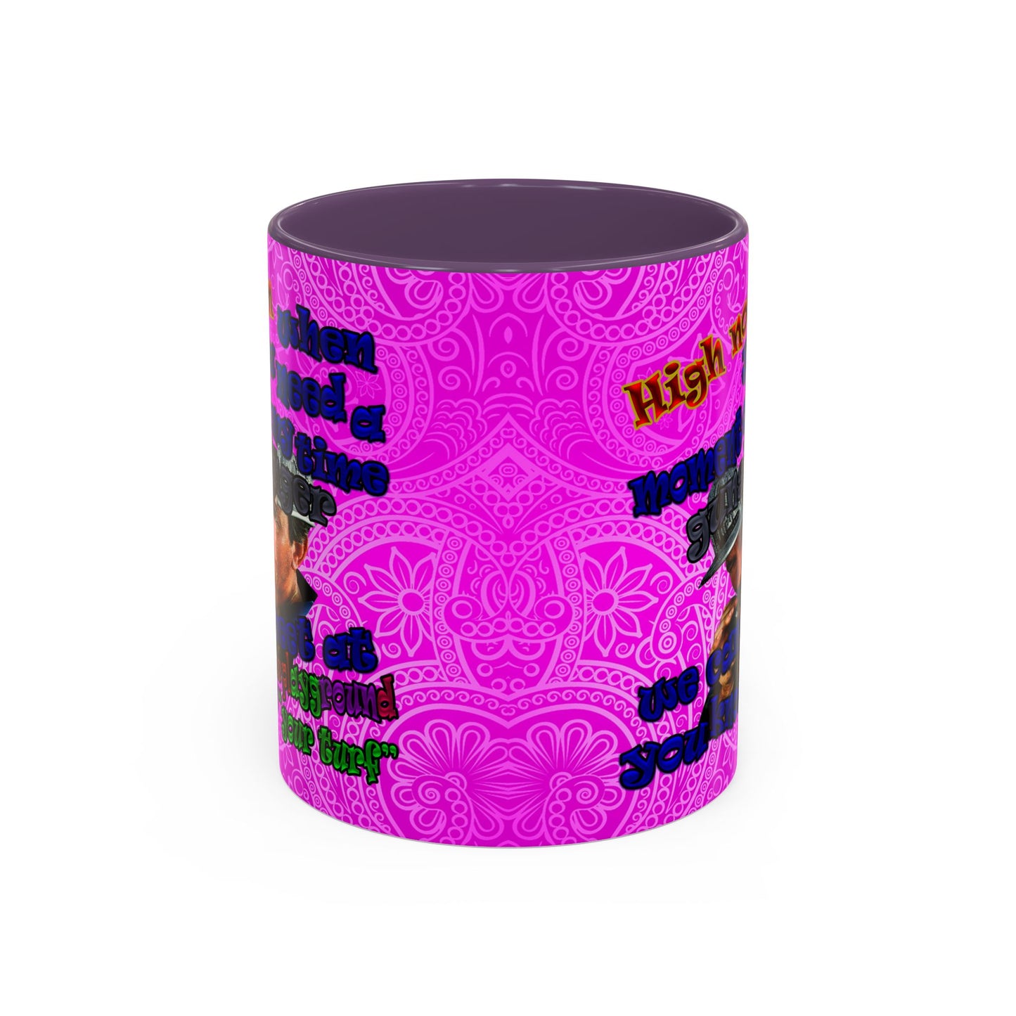 high noon - Accent Mug (pink swirl)