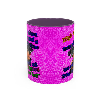 high noon - Accent Mug (pink swirl)