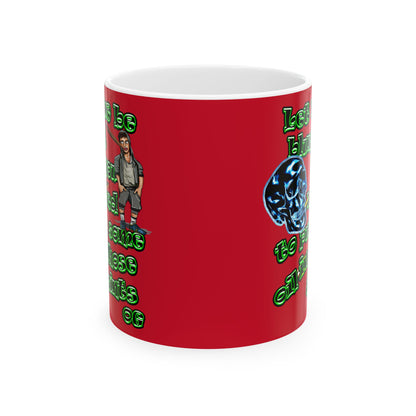 og - White Mug (dark red)