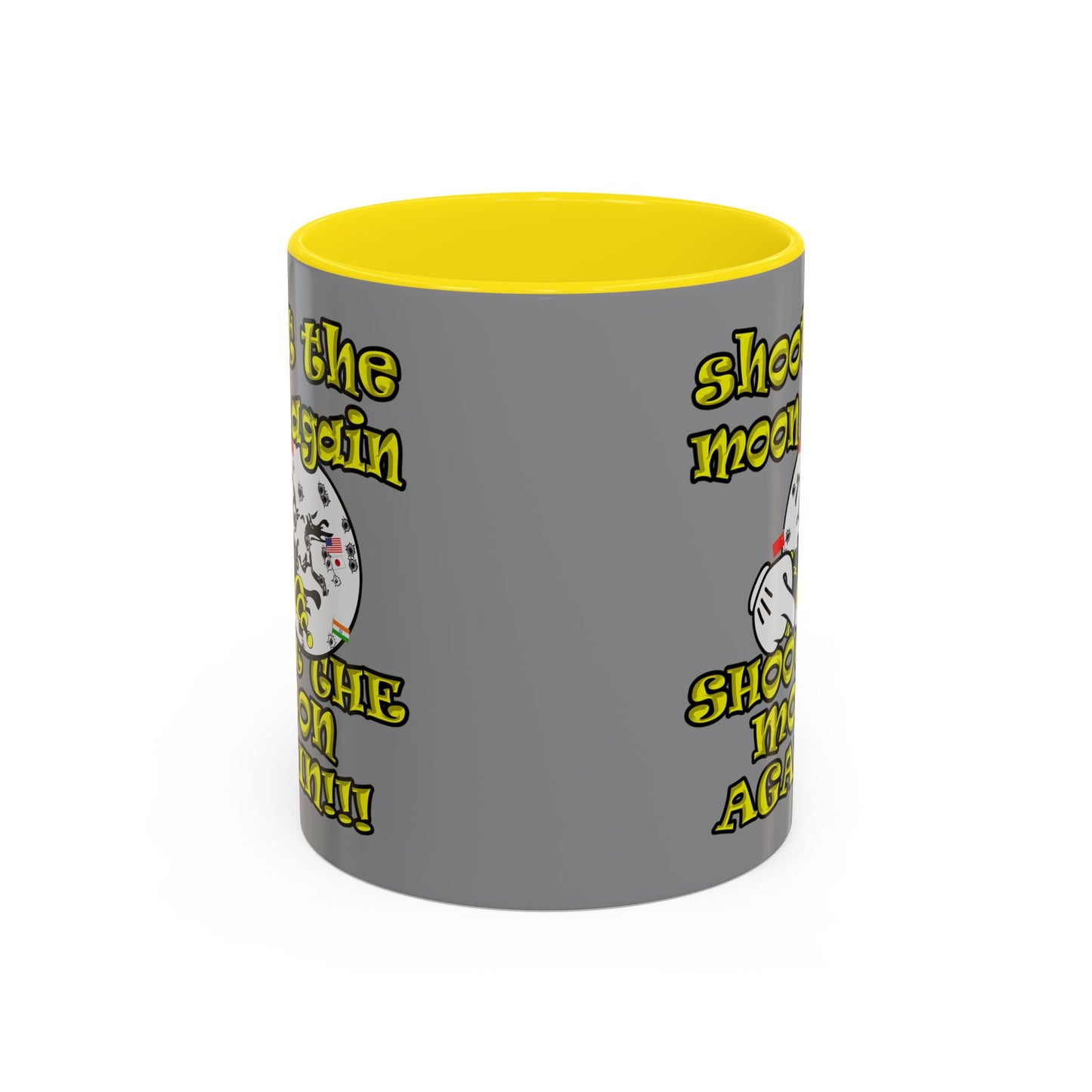 shoot the moon again - Accent Mug (grey)