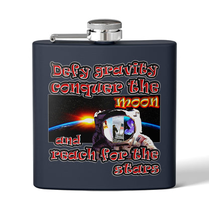 defy conquer reach - Stainless Steel Flask