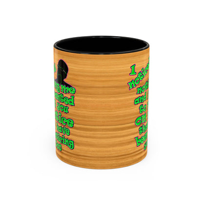 noticed you noticing - Accent Mug (butterscotch wood finish)