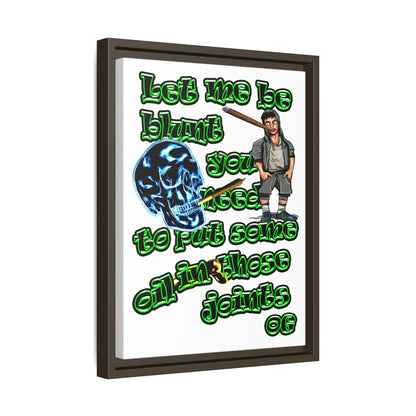 og - framed canvas art (white)