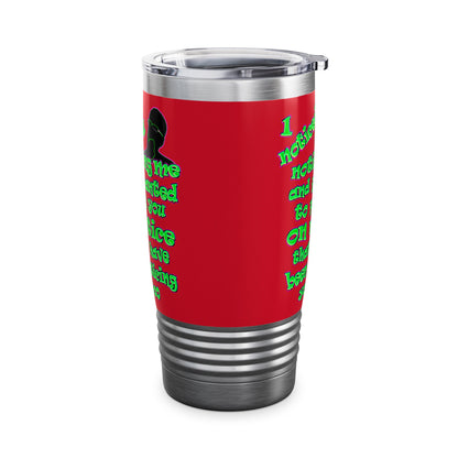 noticed you noticing - Ringneck Tumbler, 20oz (dark red)