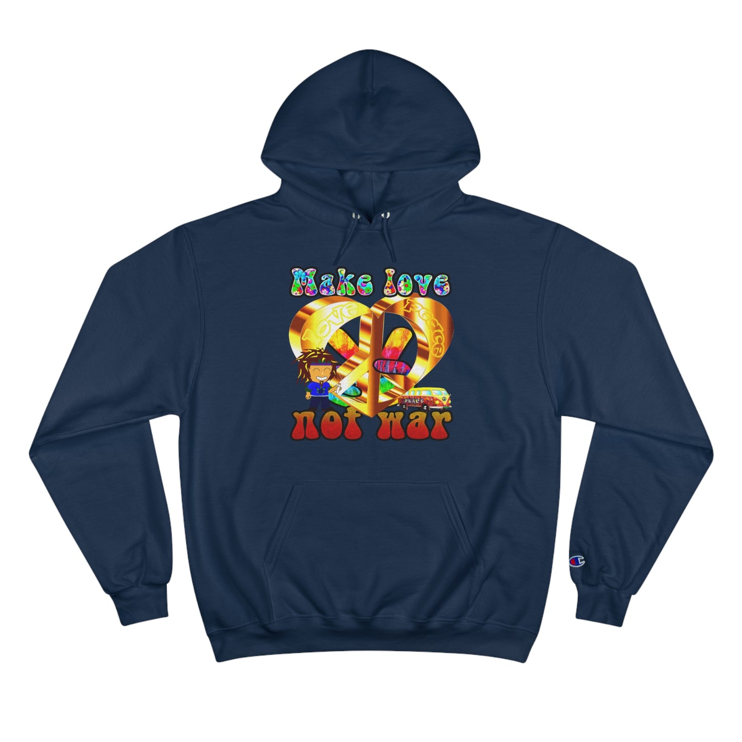 love peace - Champion Hoodie