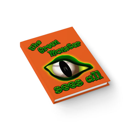 green monster - journal-lined (orange)