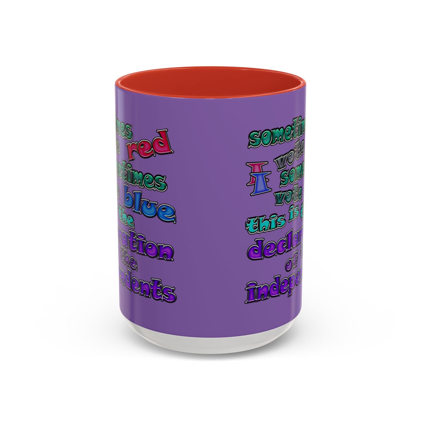 declaration of the independents - Accent Mug (light purple)