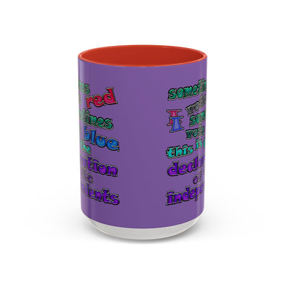 declaration of the independents - Accent Mug (light purple)