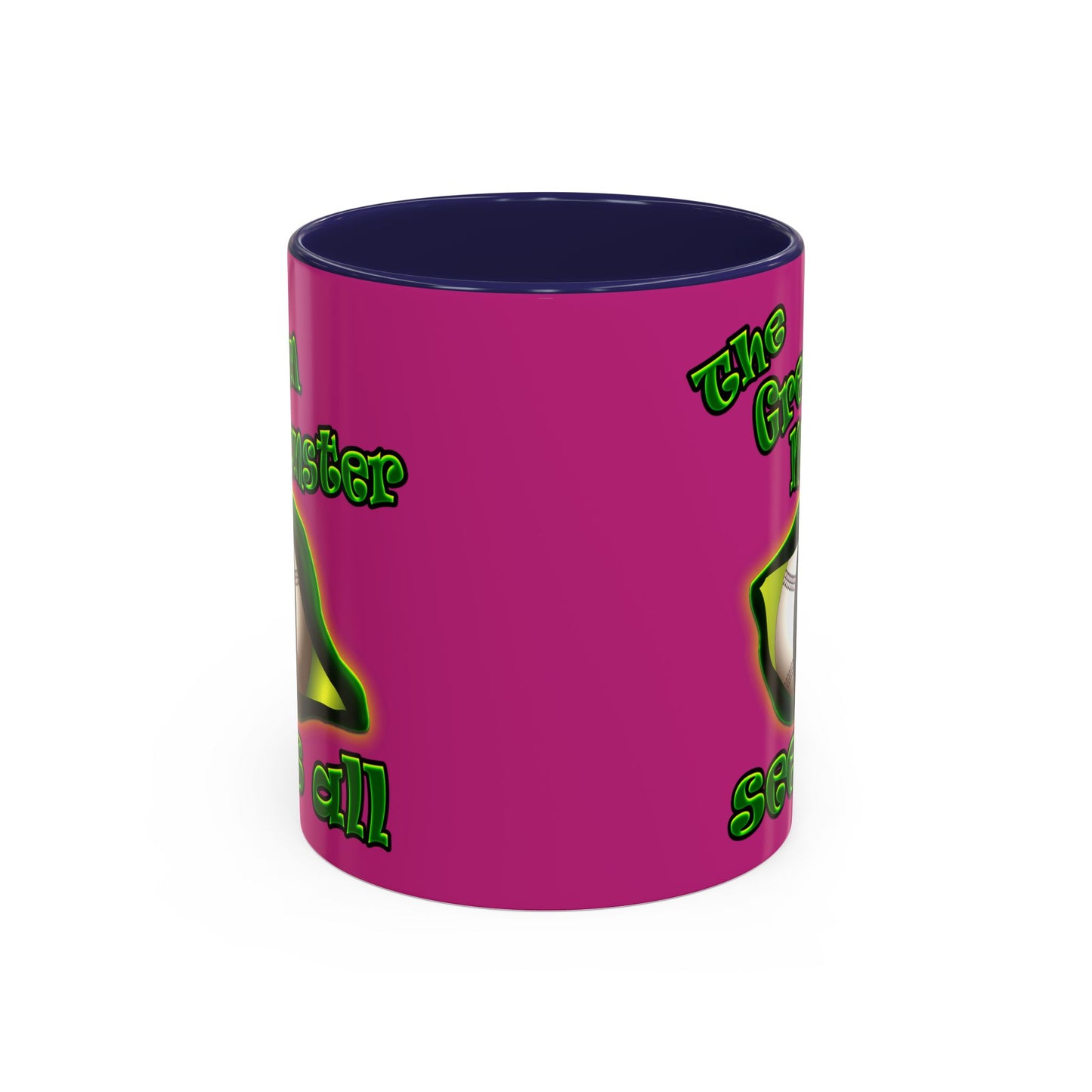 green monster - Accent Mug (pink)