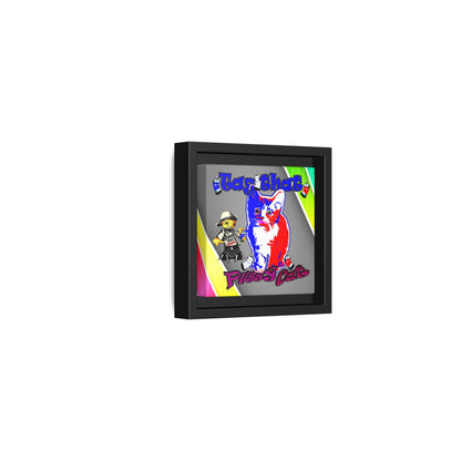 tag that - framed canvas art (rainbow split)