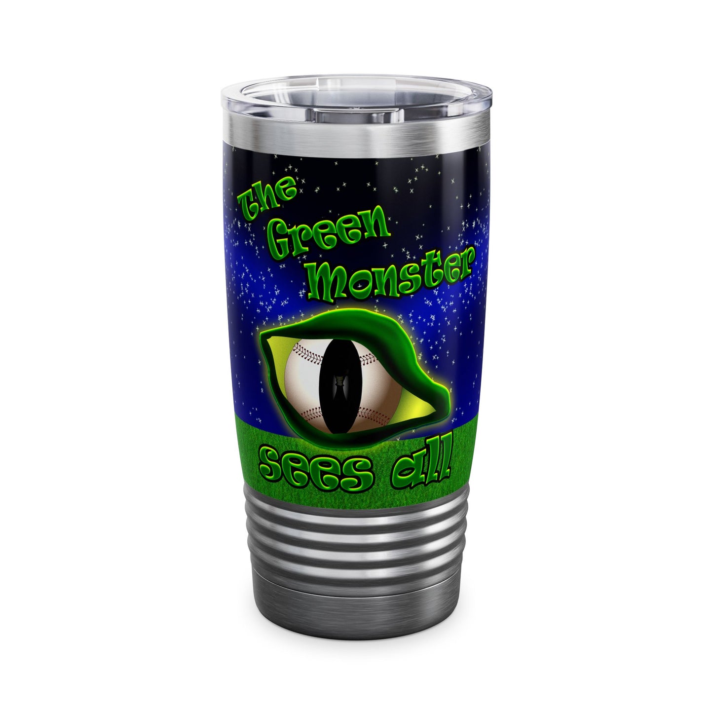 green monster - Ringneck Tumbler, 20oz ('snoops' background)