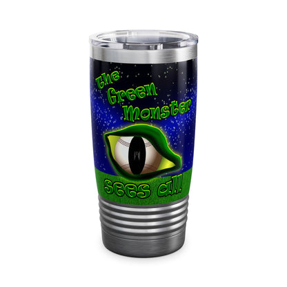 green monster - Ringneck Tumbler, 20oz ('snoops' background)