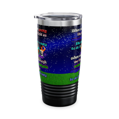doggystyle - Ringneck Tumbler, 20oz ('snoops' background)