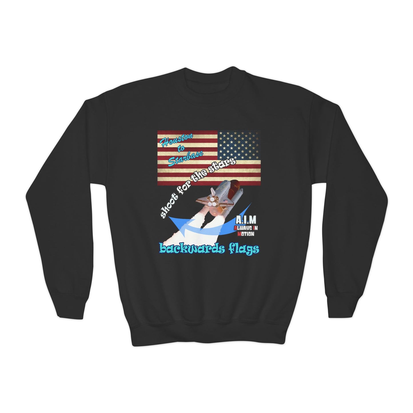 shoot for the stars - Youth Crewneck Sweatshirt