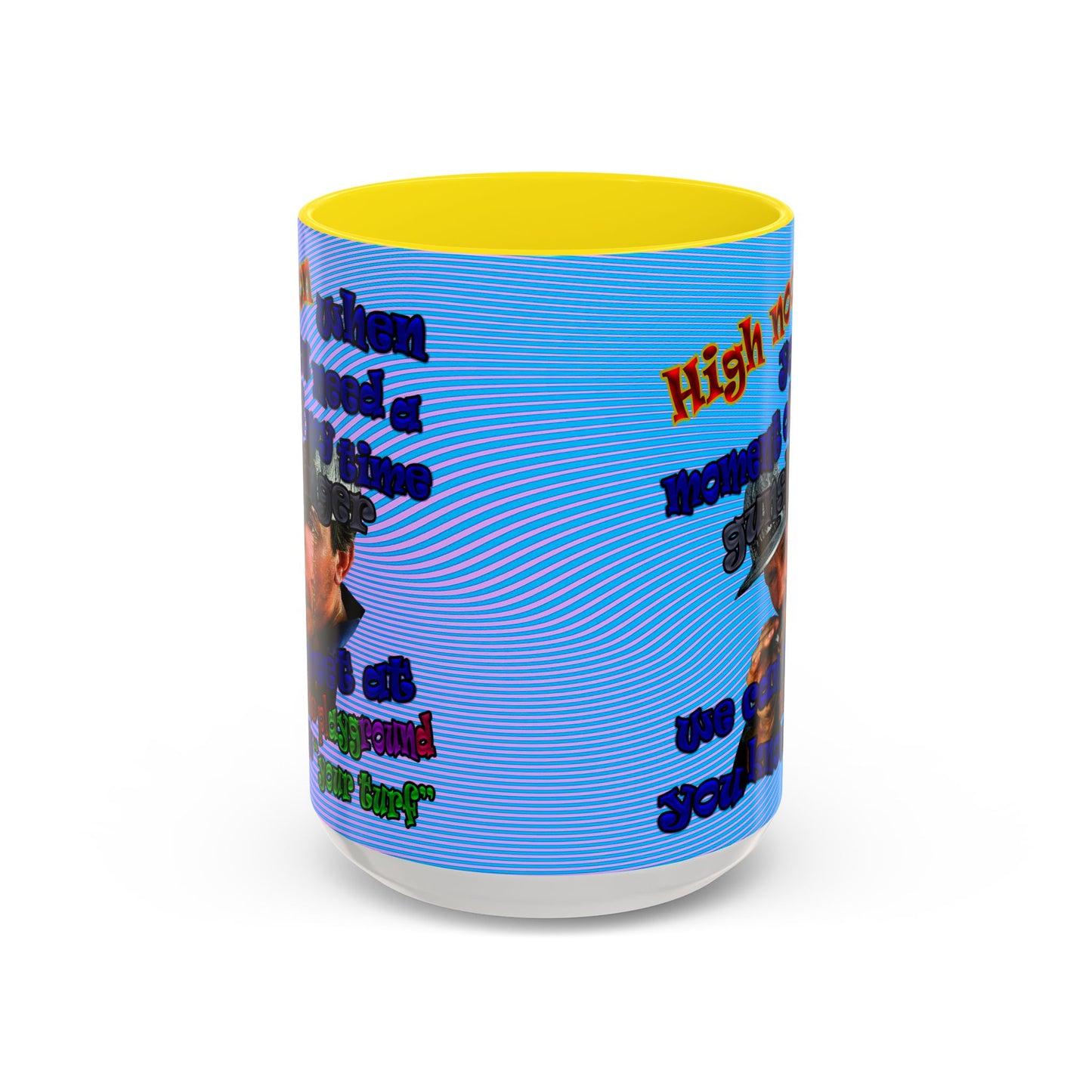 high noon - Accent Mug (light blue-purple wave)