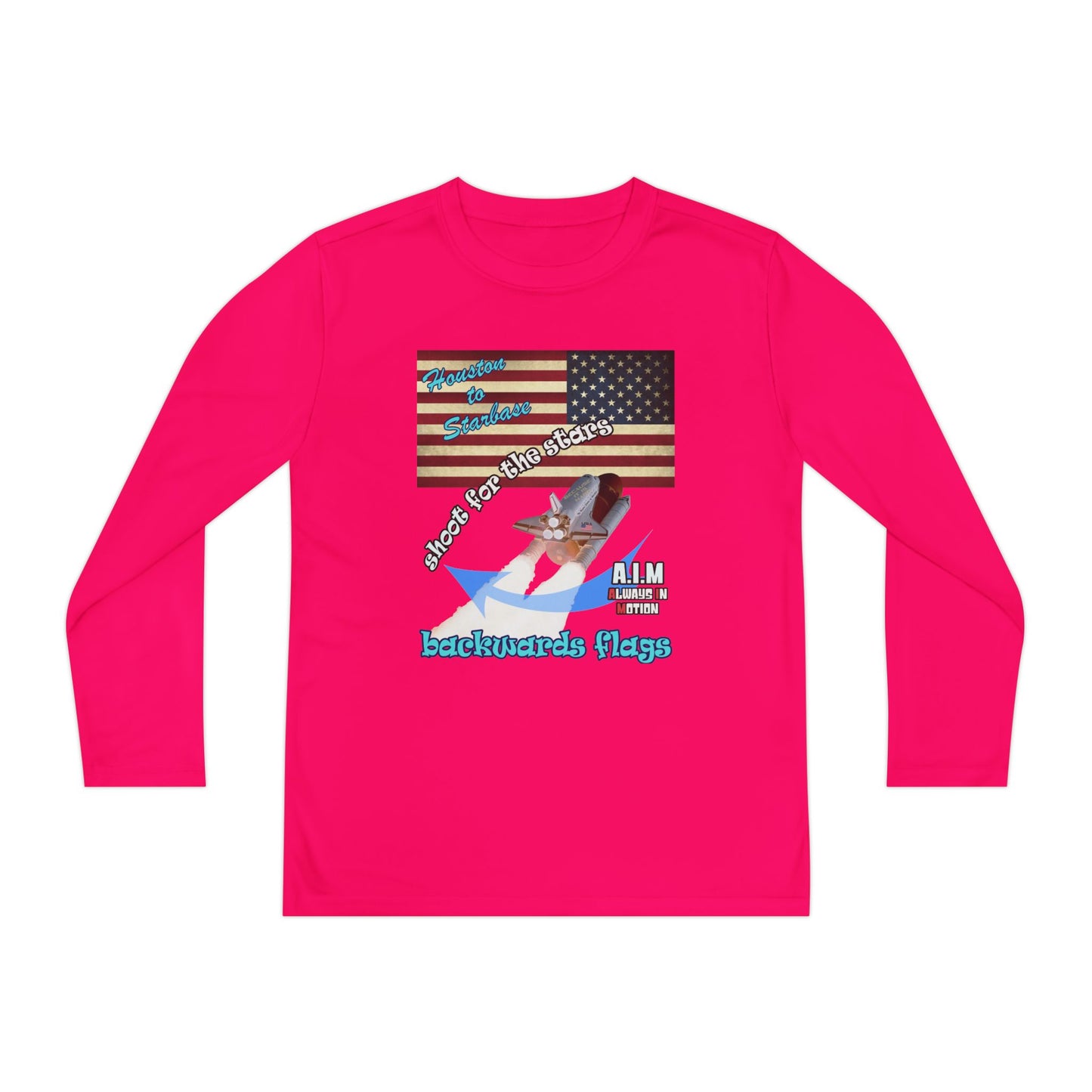 shoot for the stars - Youth Long Sleeve Competitor Tee