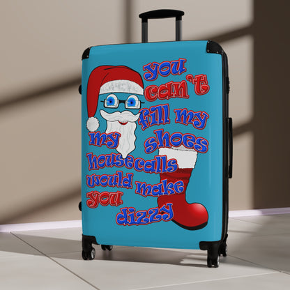 santa's shoes - Suitcase (turquoise)