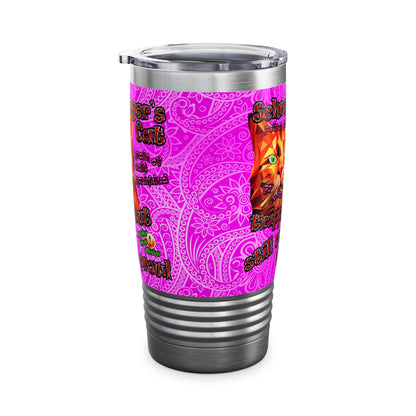schrodinger's cat - Ringneck Tumbler, 20oz (pink swirl)