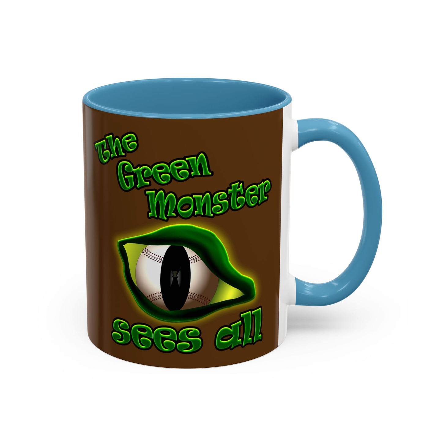 green monster - Accent Mug (brown)