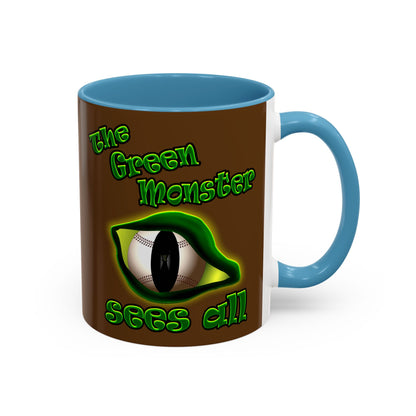 green monster - Accent Mug (brown)