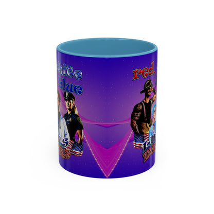 rw&b lives matter - Accent Mug (purple-pink wave)