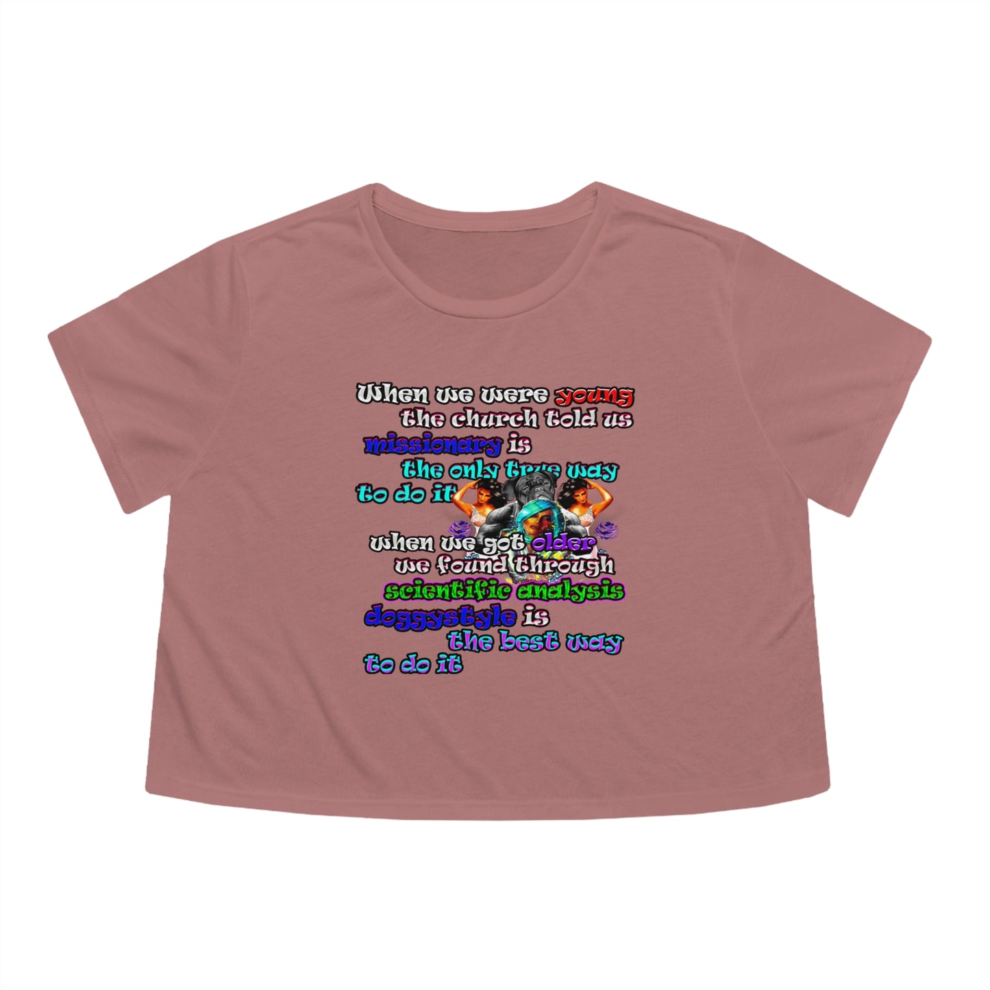 doggystyle - Women's Flowy Cropped Tee