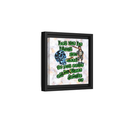 og - framed canvas art (white marble)