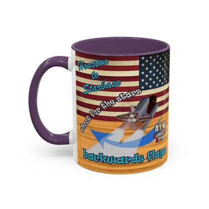 shoot for the stars - Accent Mug (butterscotch wood finish)