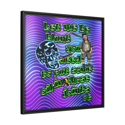 og - framed canvas art (purple wave)