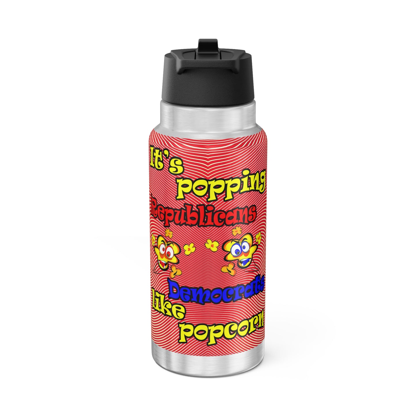 popping like popcorn - Gator Tumbler, 32oz  (yellow-orange wave)