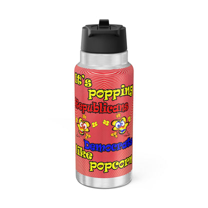 popping like popcorn - Gator Tumbler, 32oz  (yellow-orange wave)