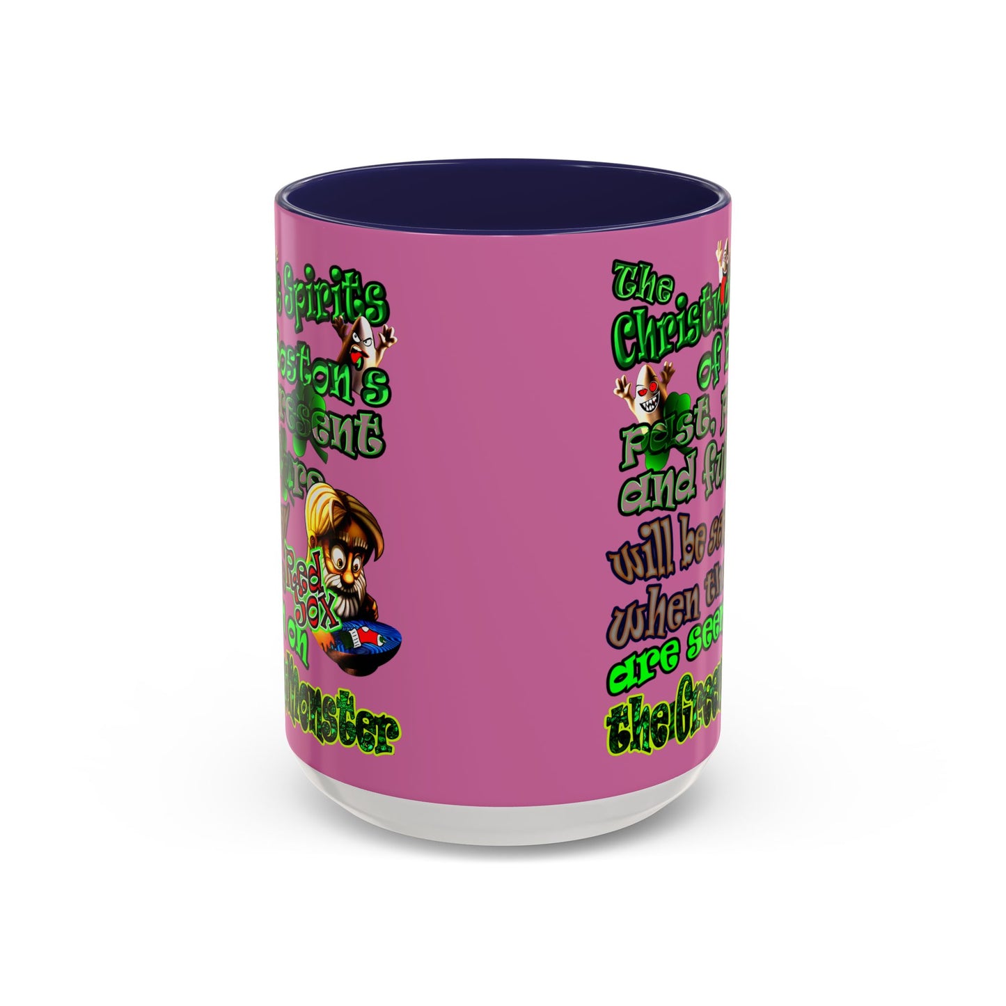 christmas spirits of boston - Accent Mug (light pink)