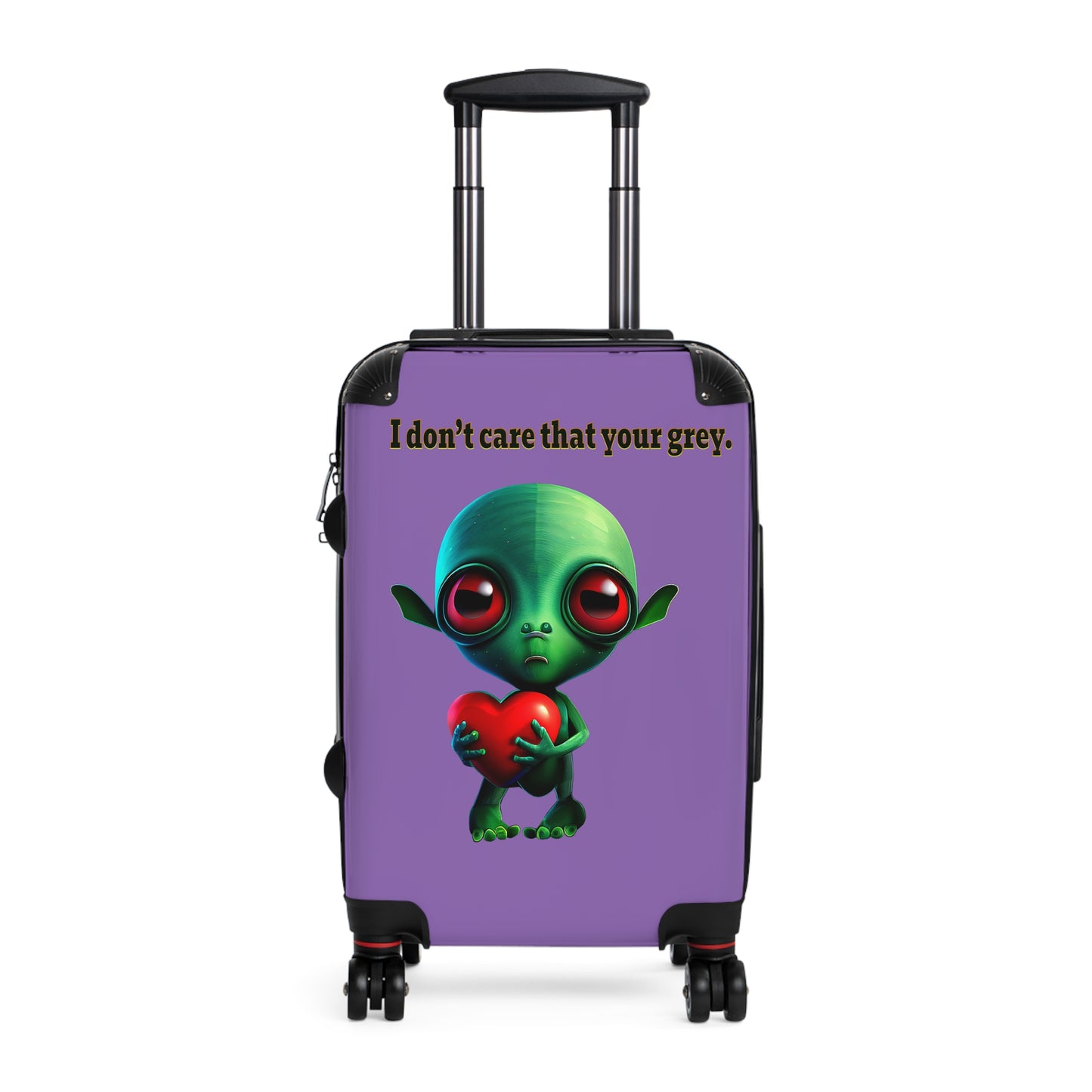 I don't care that your grey - Suitcase (light purple)