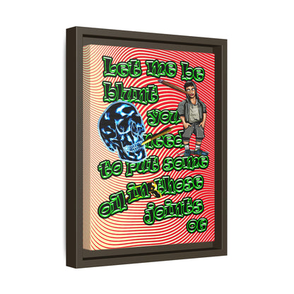 og - framed canvas art (yellow-orange wave)