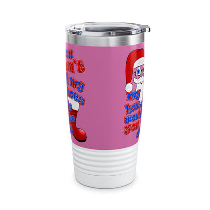 santa's shoes - Ringneck Tumbler, 20oz (light pink)