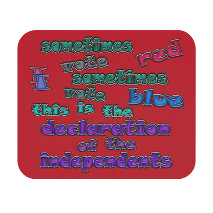 declaration of the independents - Mouse Pad (Rectangle) (dark red)