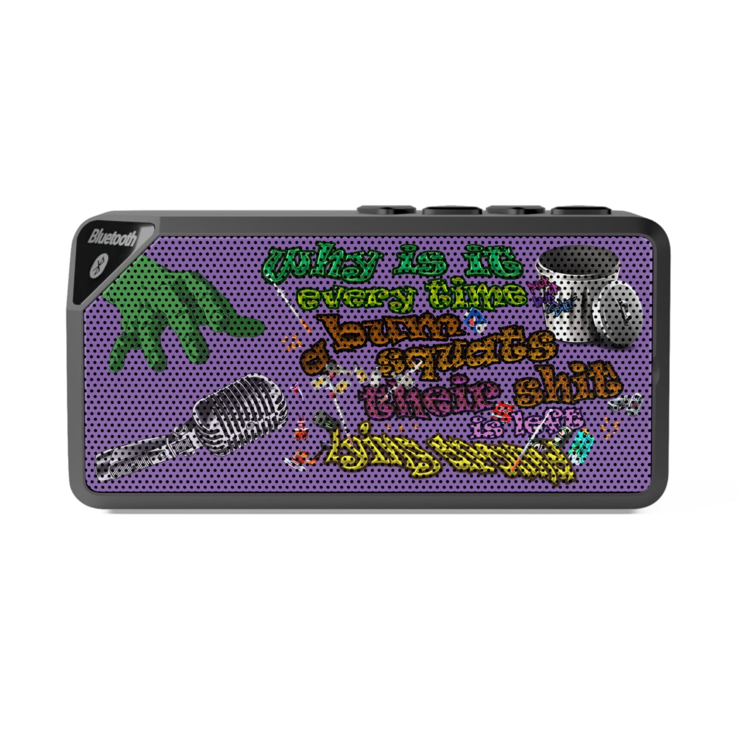 the bum's shit - Jabba Bluetooth Speaker (light purple)