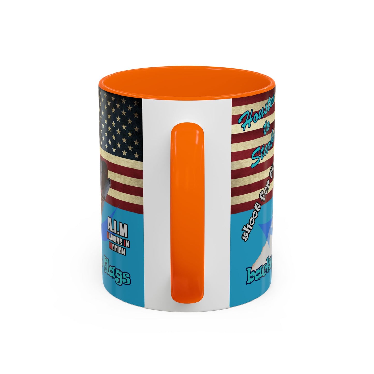 shoot for the stars - Accent Mug (turquoise)