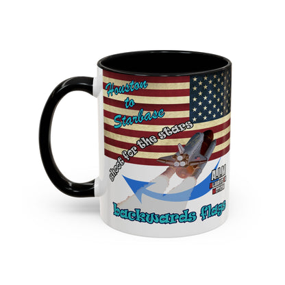 shoot for the stars - Accent Mug (white)
