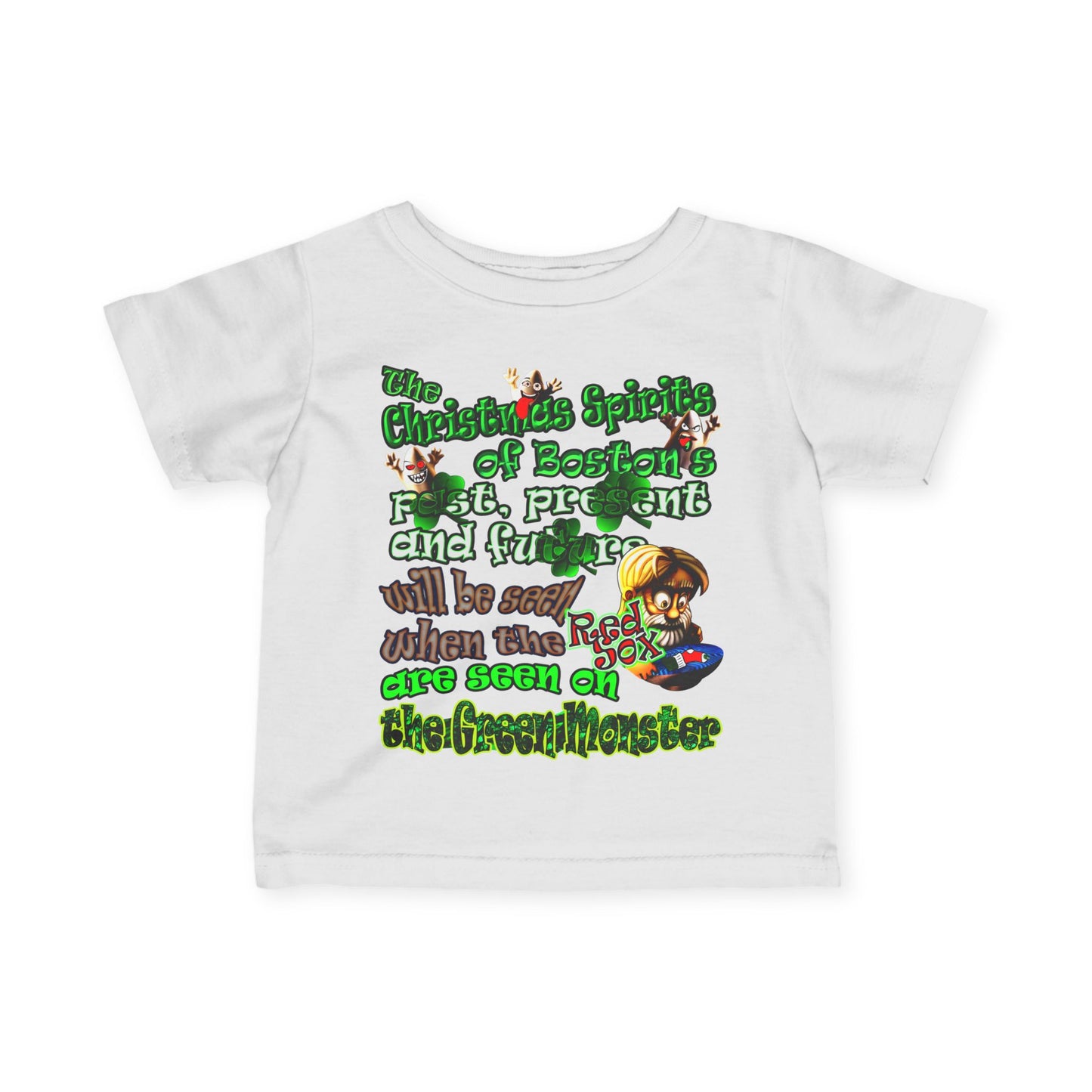 christmas spirits of boston - Infant Fine Jersey Tee