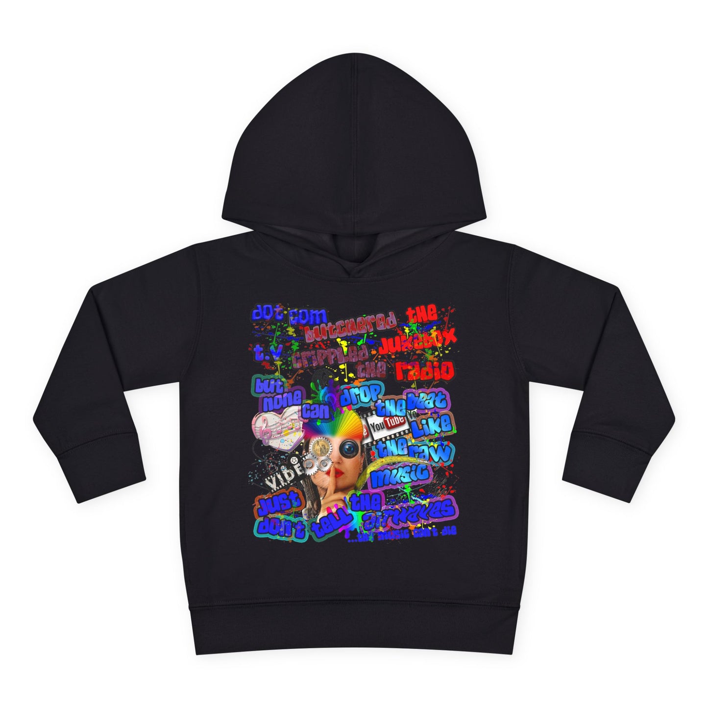 drop the beat - Toddler Pullover Fleece Hoodie