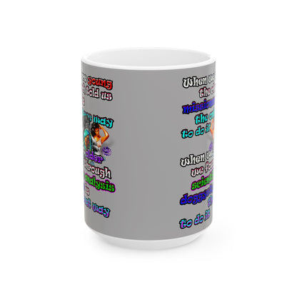 doggystyle - White Mug (light grey)