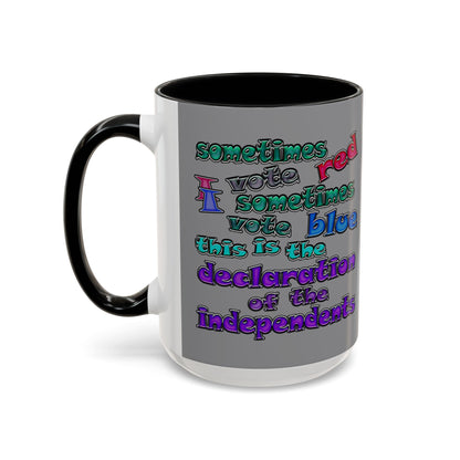 declaration of the independents - Accent Mug (grey)